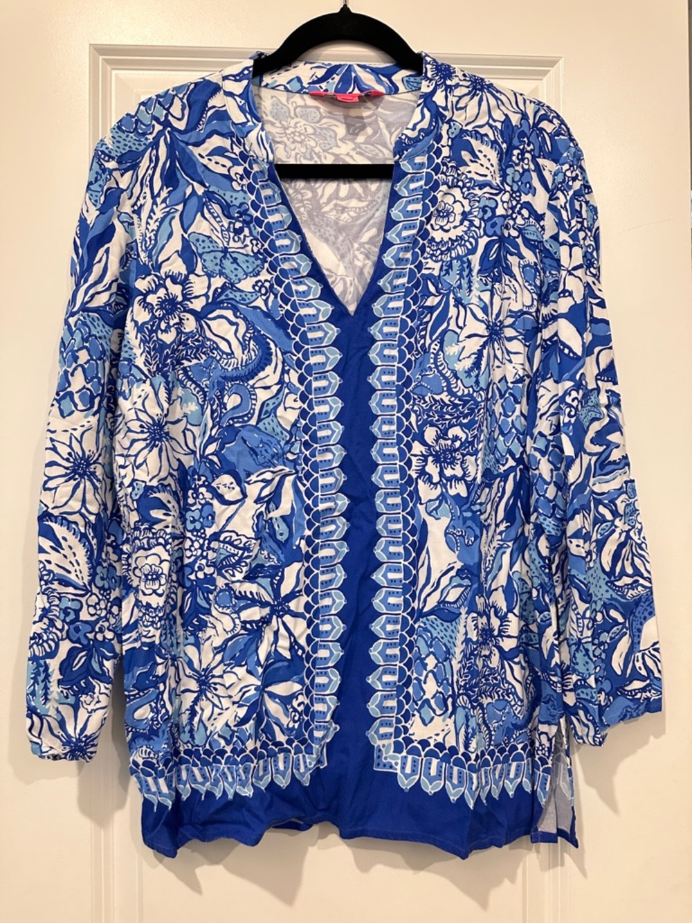 Lilly Pulitzer Blue Tang Flicking Fabulous Tunic